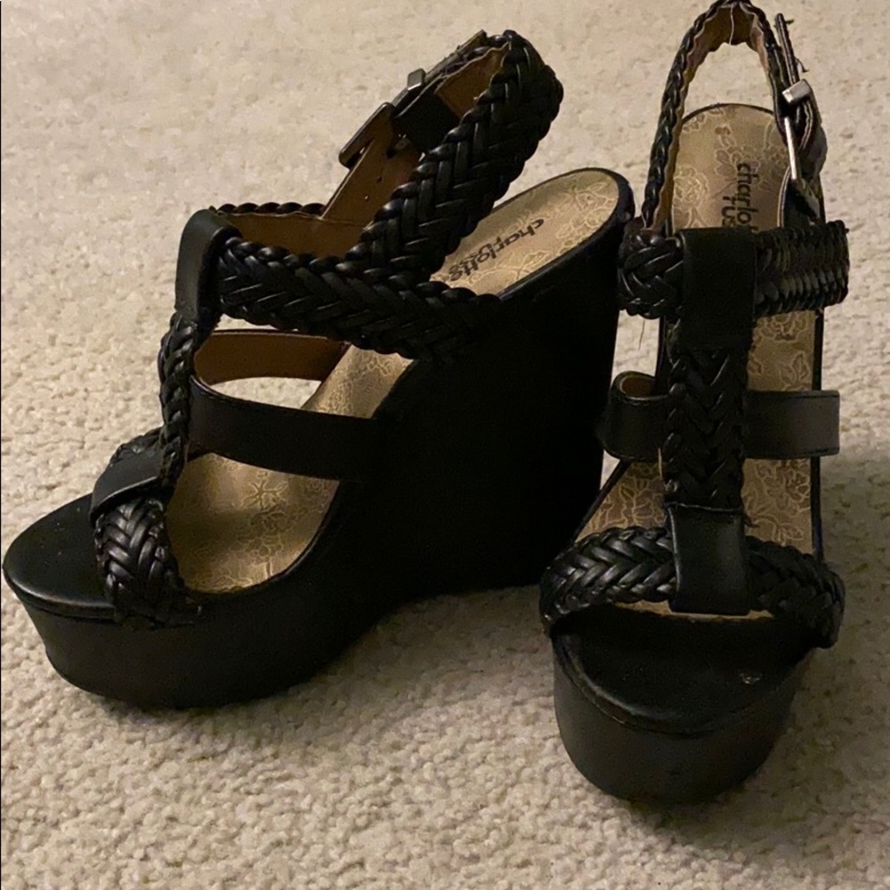 Charlotte Russe high wedge shoe